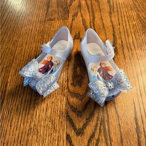 Mini Melissa Frozen Themed Blue Baby Shoes